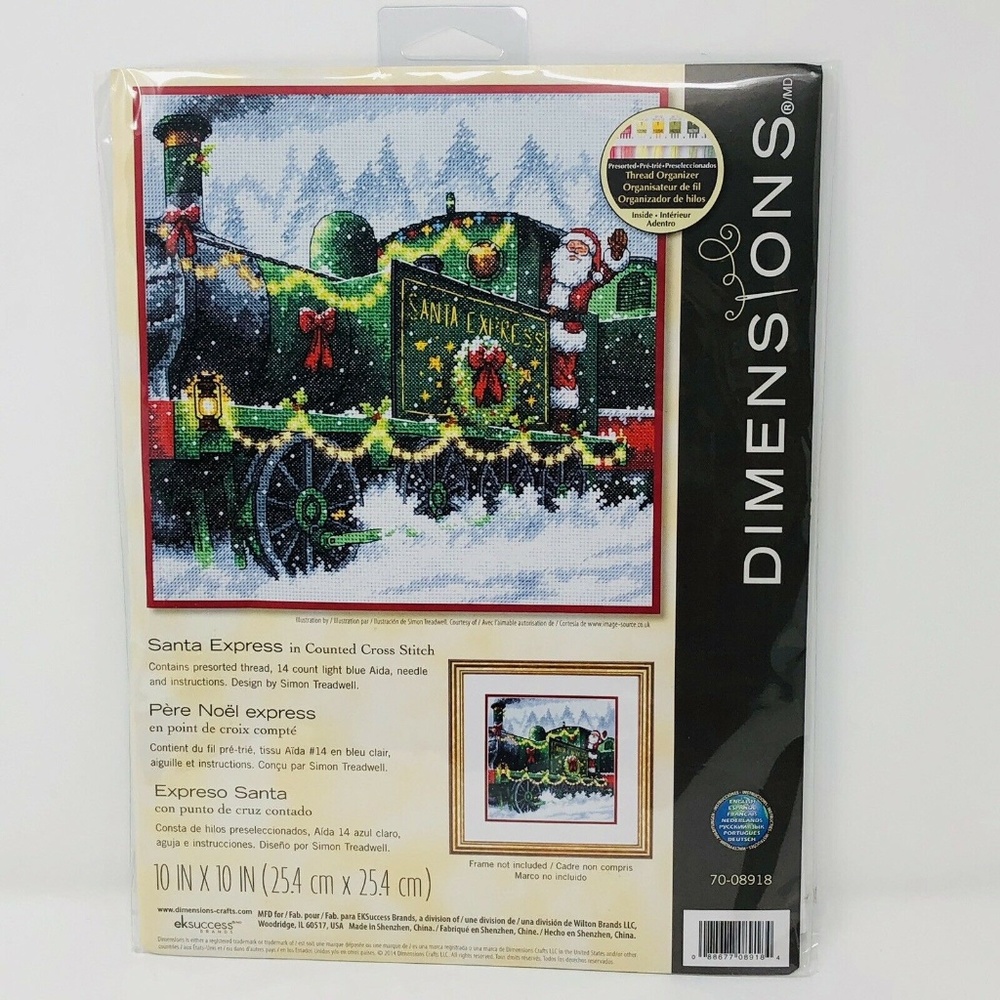 Dimensions SANTA EXPRESS Counted Cross Stitch Kit